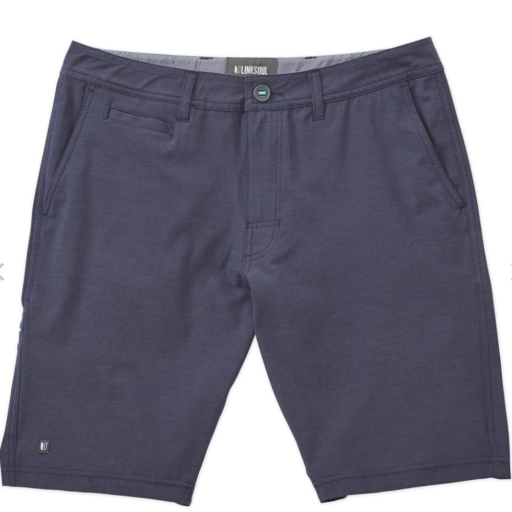NWT LINKSOUL Boardwalker Shorts, Navy, 38